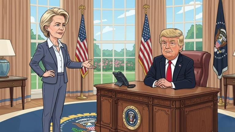 EU's Von der Leyen to Face Trump in White House Talks