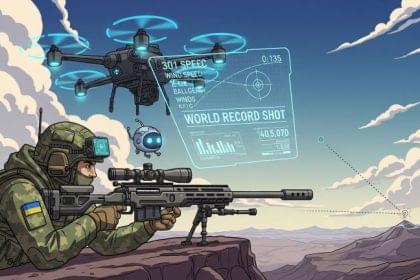 Ukrainian sniper from the "Pryvyd" (Ghost) special unit has reportedly set a new world record