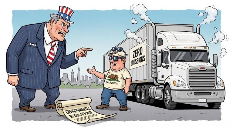 US Sues California Over Stricter Truck Emission Rule