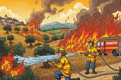 Spain Fights 14 Major Wildfires as Heatwave Intensifies